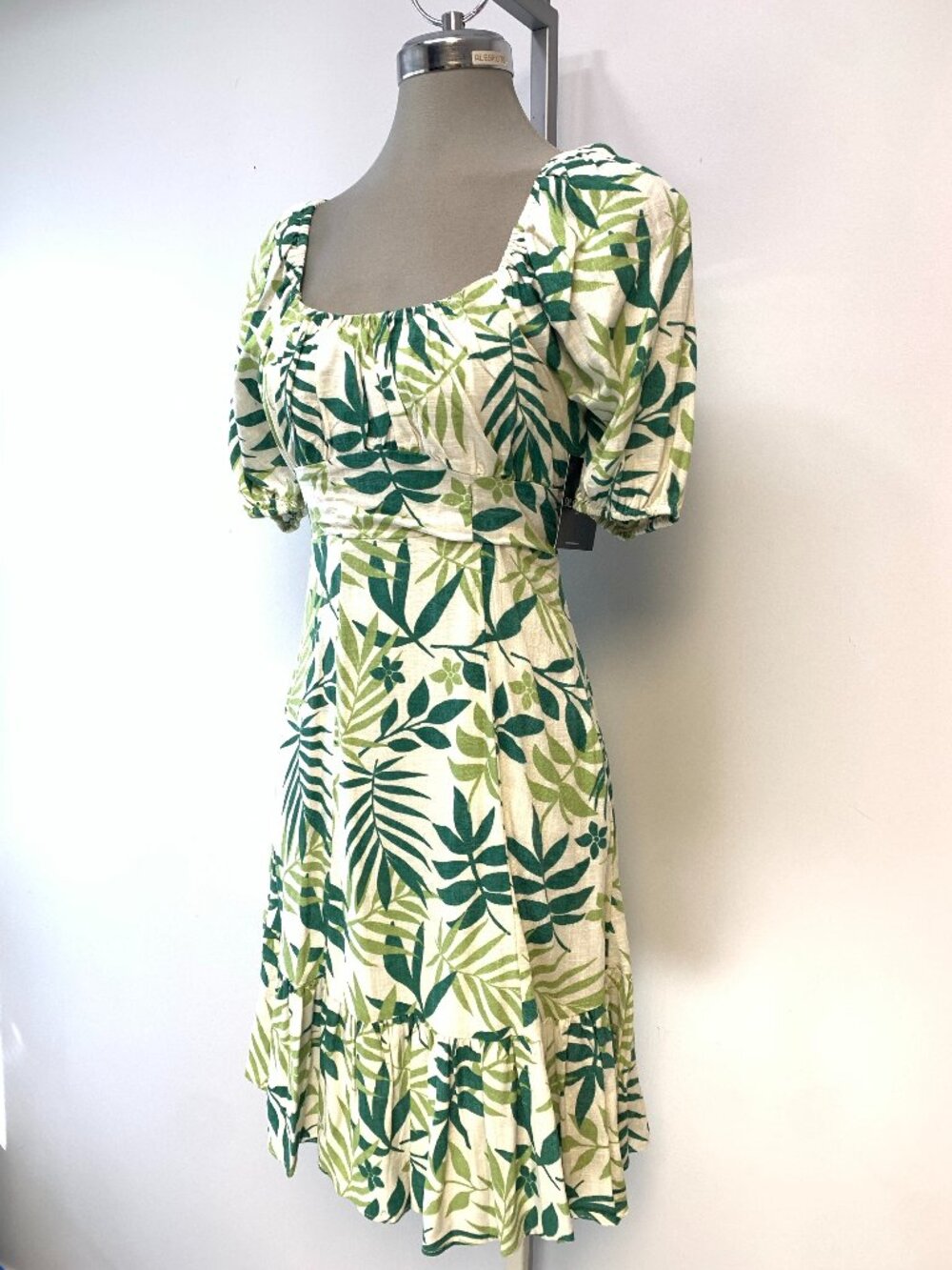 New Size XXS DYLAN RYAN - NYC Women's linen Rayon Dress Floral Print